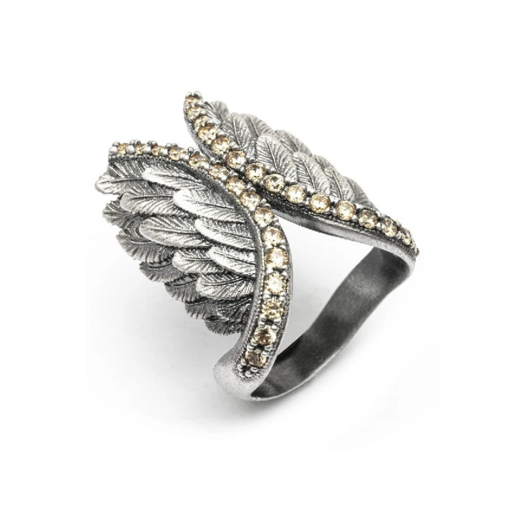 ANILLO ALAS Y CZ CAVA