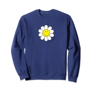 Smiley Originals® Happy Face Daisy Flower Sudadera