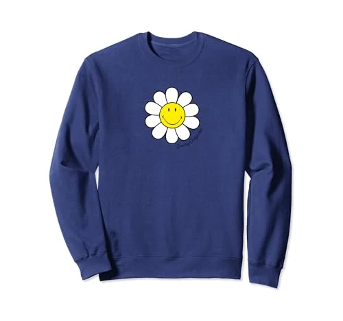Smiley Originals® Happy Face Daisy Flower Sudadera