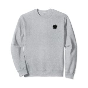 Smiley Originals® Happy Face Drip Paint Black Sweatshirt