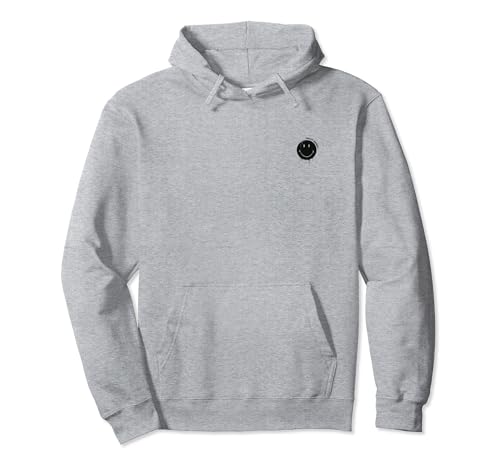Smiley Originals® Happy Face Drip Paint Black Sweat à Capuche
