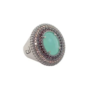 ANILLO CALCEDONIA VERDE