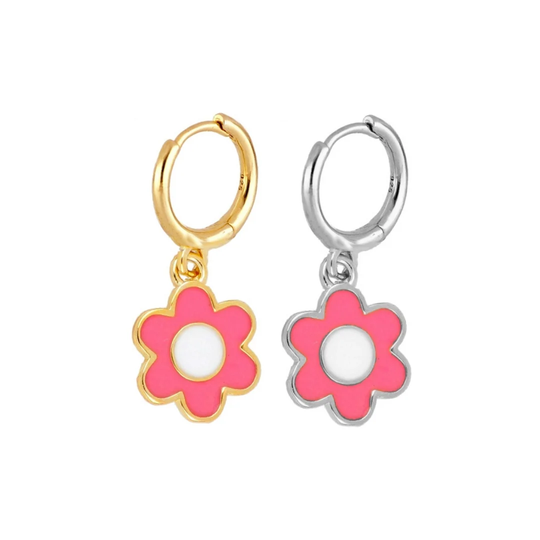 PENDIENTE MARGARITA FUCSIA (UNIDAD)
