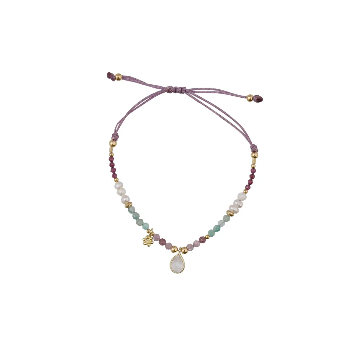 PULSERA PIEDRA LUNA FLOWER